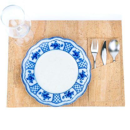 NEW STYLE Rectangular Cork placemat 42x32 cm  (1unit) L-1114