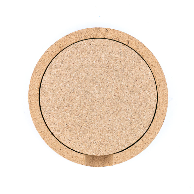 Natural Cork Coaster Set with Storage Tray L-1079