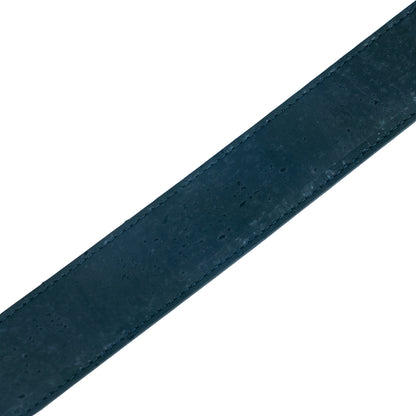 Men's Reversible Cork Belt – Black & Dark Blue, 125 cm | L-1044A