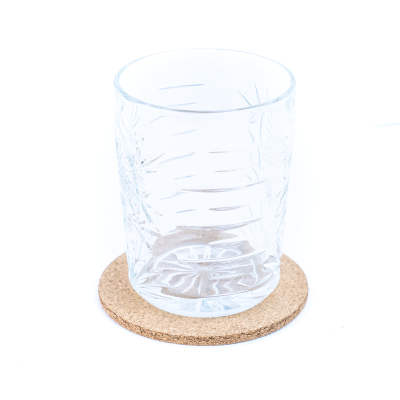 Natural Cork Coaster Set with Storage Tray L-1079