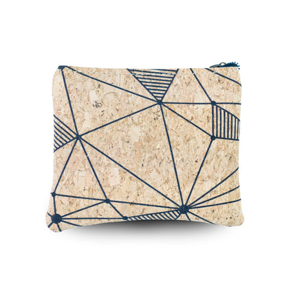 5pcs | Natural Cork Double-Zip Coin Purse BAGP-381
