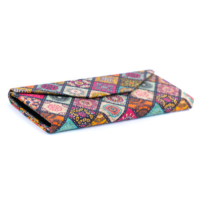 Foldable Triangular Cork Glasses Case L-1128-MIX-20(20units)