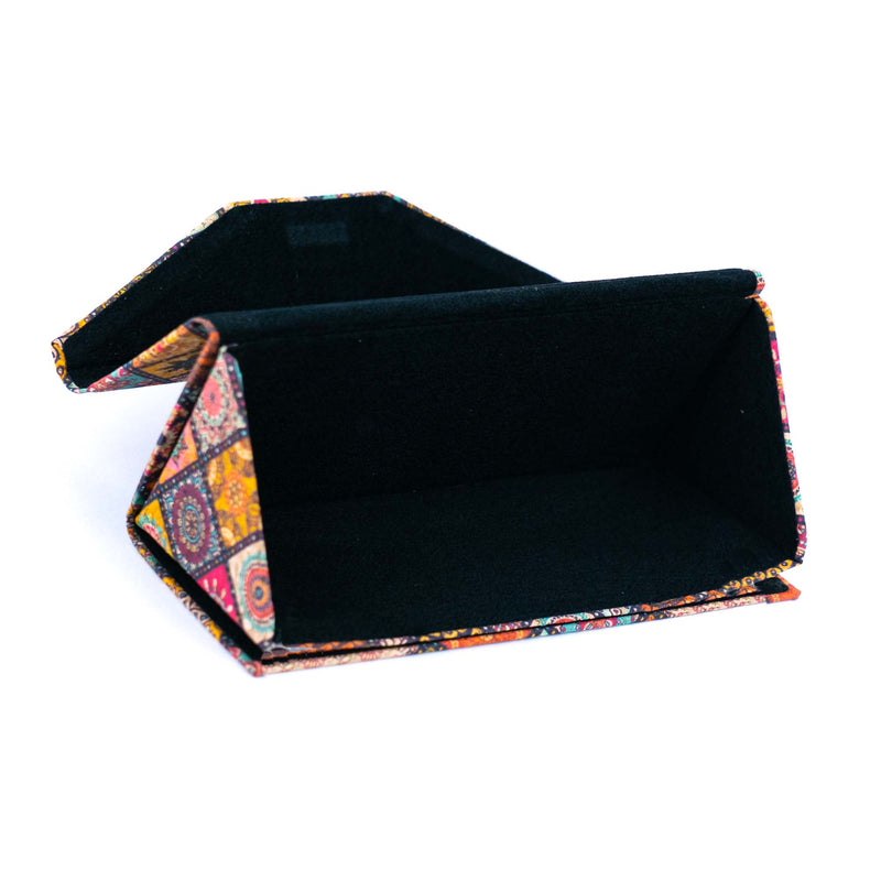 Foldable Triangular Cork Glasses Case L-1128-MIX-20(20units)