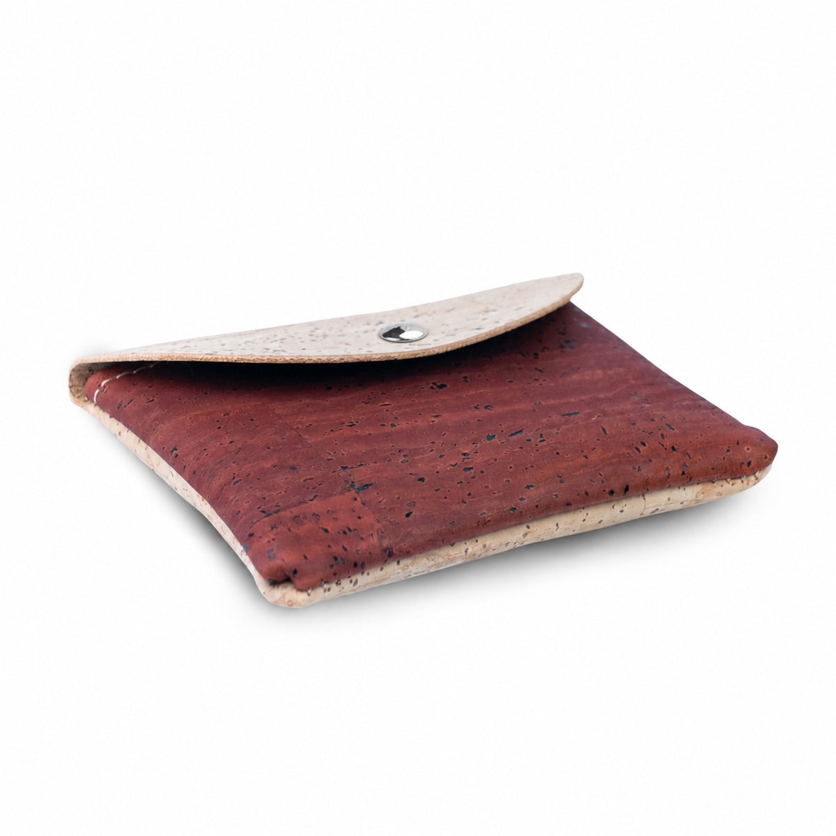 5pcs Natural Cork Coin Purses with Snap Closure BAGP-384