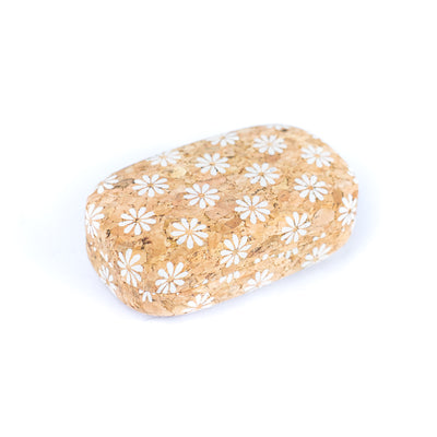 Cork Contact Lens Case with Mirror – Multicolor Pattern – L-1165-MIX-24 (24 Units)