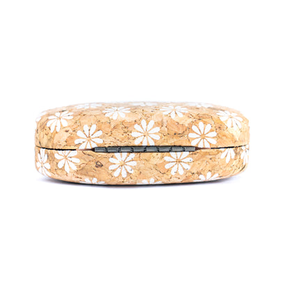 Cork Contact Lens Case with Mirror – Multicolor Pattern – L-1164-MIX-24 (24 Units)