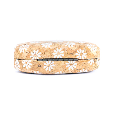 Cork Contact Lens Case with Mirror – Multicolor Pattern – L-1165-MIX-24 (24 Units)