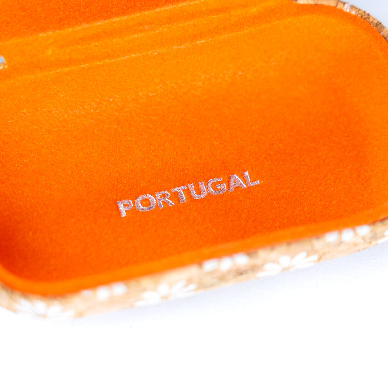 Cork Contact Lens Case with Mirror – Multicolor Pattern – L-1165-MIX-24 (24 Units)