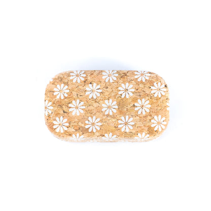 Cork Contact Lens Case with Mirror – Multicolor Pattern – L-1164-MIX-24 (24 Units)