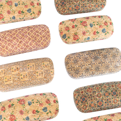 Cork Hard Shell Glasses Cases L-1160（1 pieces RANDOM ）