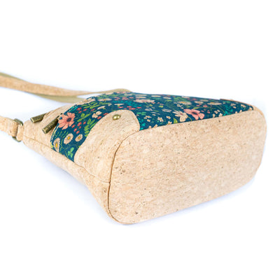 Three-Line Zipper Women's Cork  Crossbody Bag BAG-2284