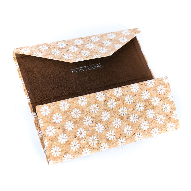 Foldable Triangular Cork Glasses Case L-1159-20(20units)