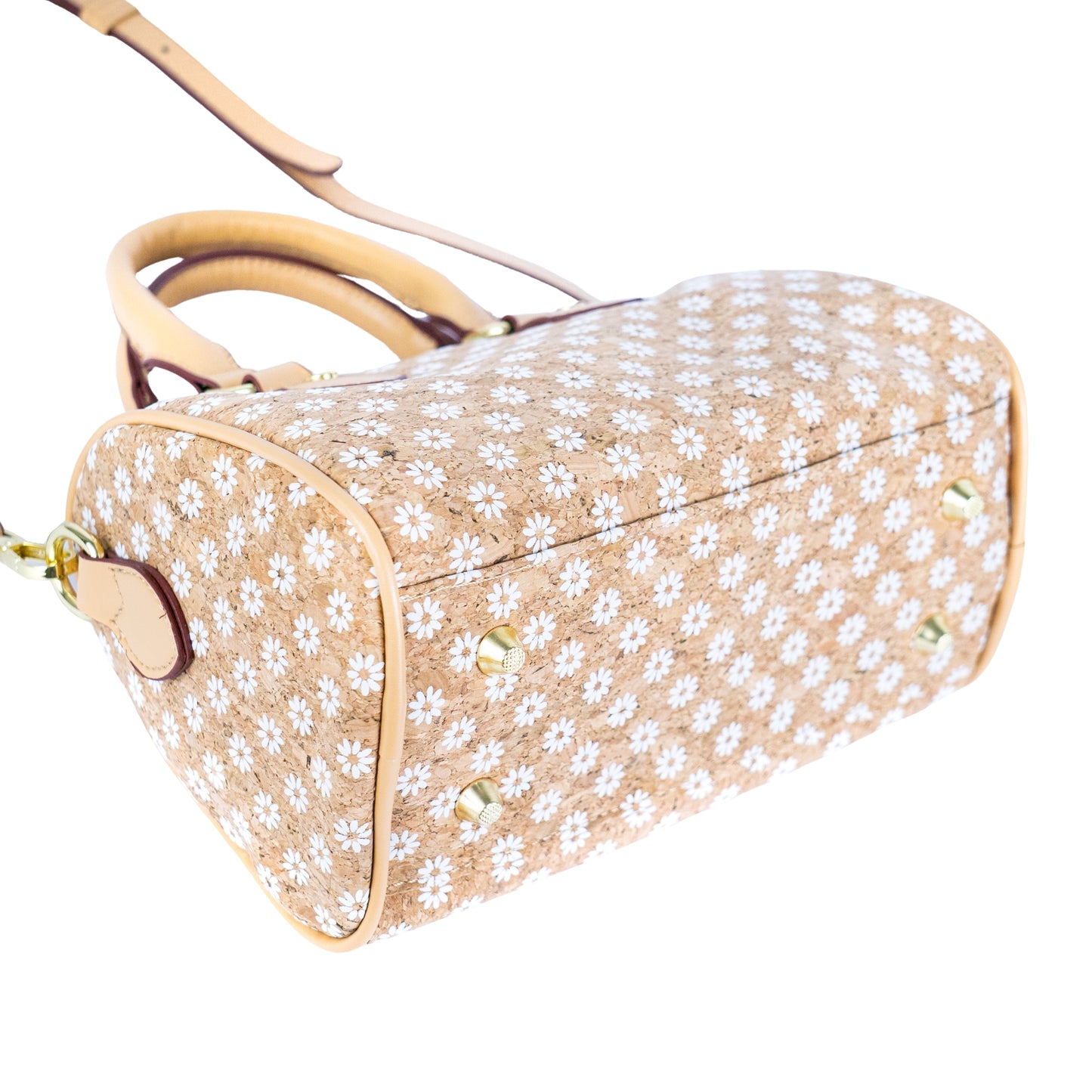 Floral Cork Crossbody Barrel Bag BAG-2335