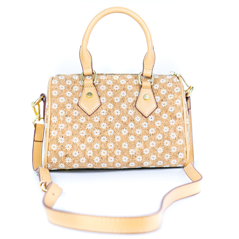 Floral Cork Crossbody Barrel Bag BAG-2335