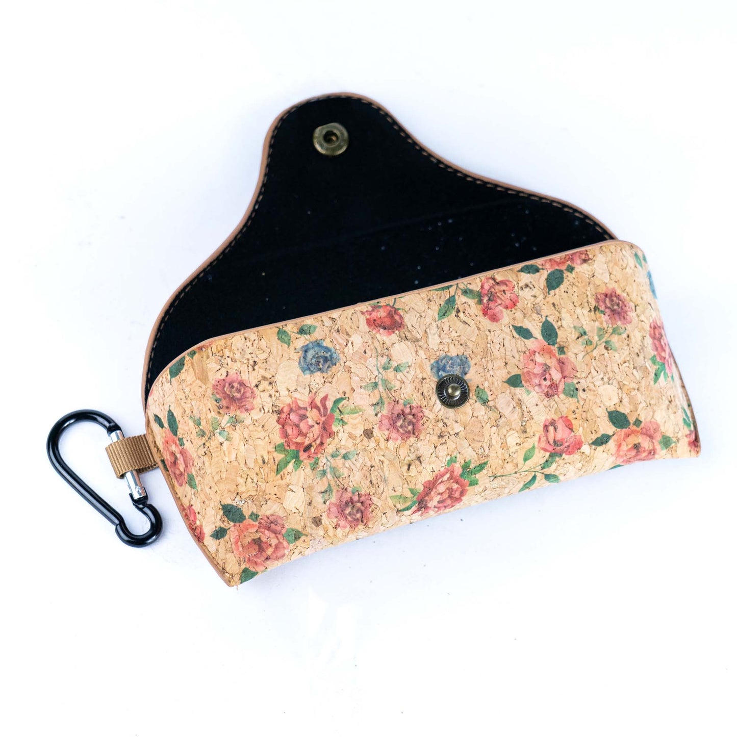 Cork Glasses Cases with Carabiner Clip L-1162-10（10units）