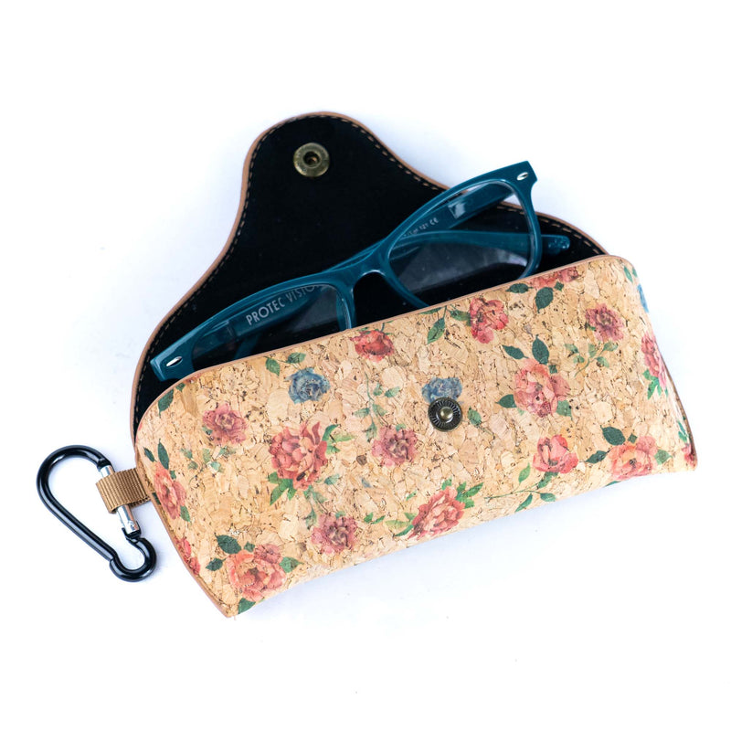 Cork Glasses Cases with Carabiner Clip L-1162-10（10units）