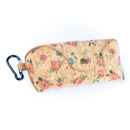 Cork Glasses Cases with Carabiner Clip L-1162-10（10units）