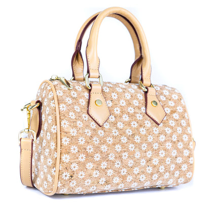 Floral Cork Crossbody Barrel Bag BAG-2335