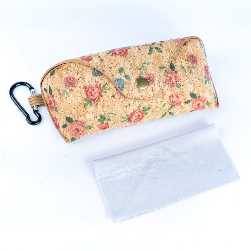 Cork Glasses Cases with Carabiner Clip L-1162-10（10units）