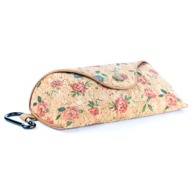 Cork Glasses Cases with Carabiner Clip L-1162-10（10units）