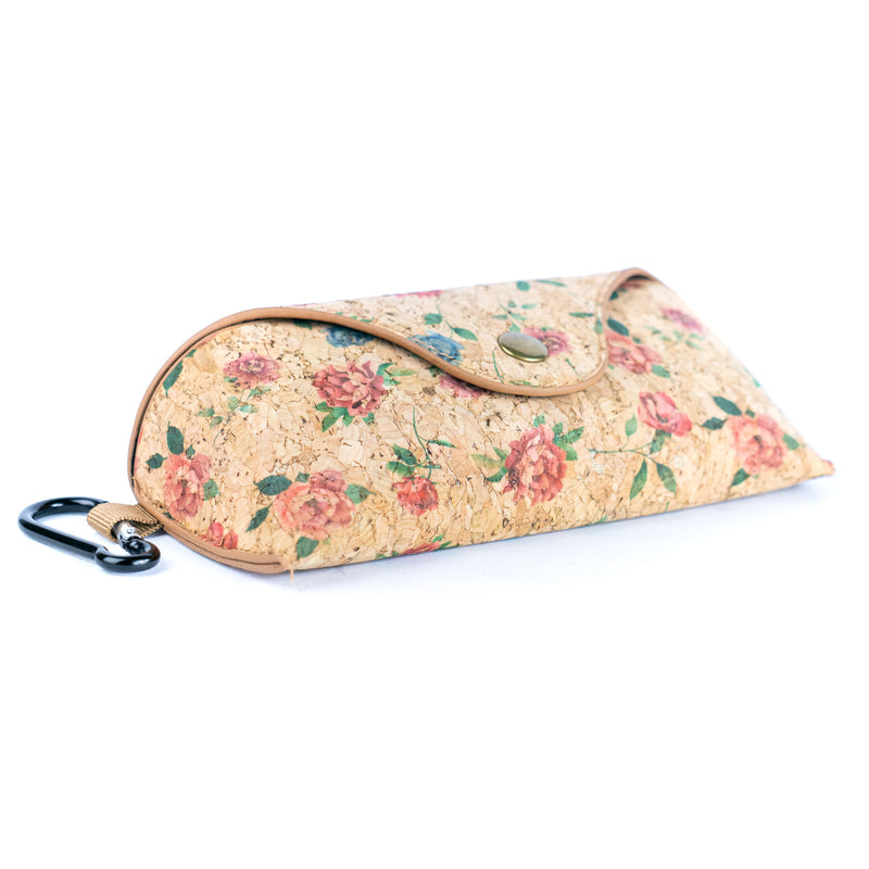 Cork Glasses Cases with Carabiner Clip L-1162-10（10units）