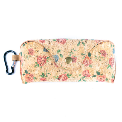 Cork Glasses Cases with Carabiner Clip L-1162-10（10units）