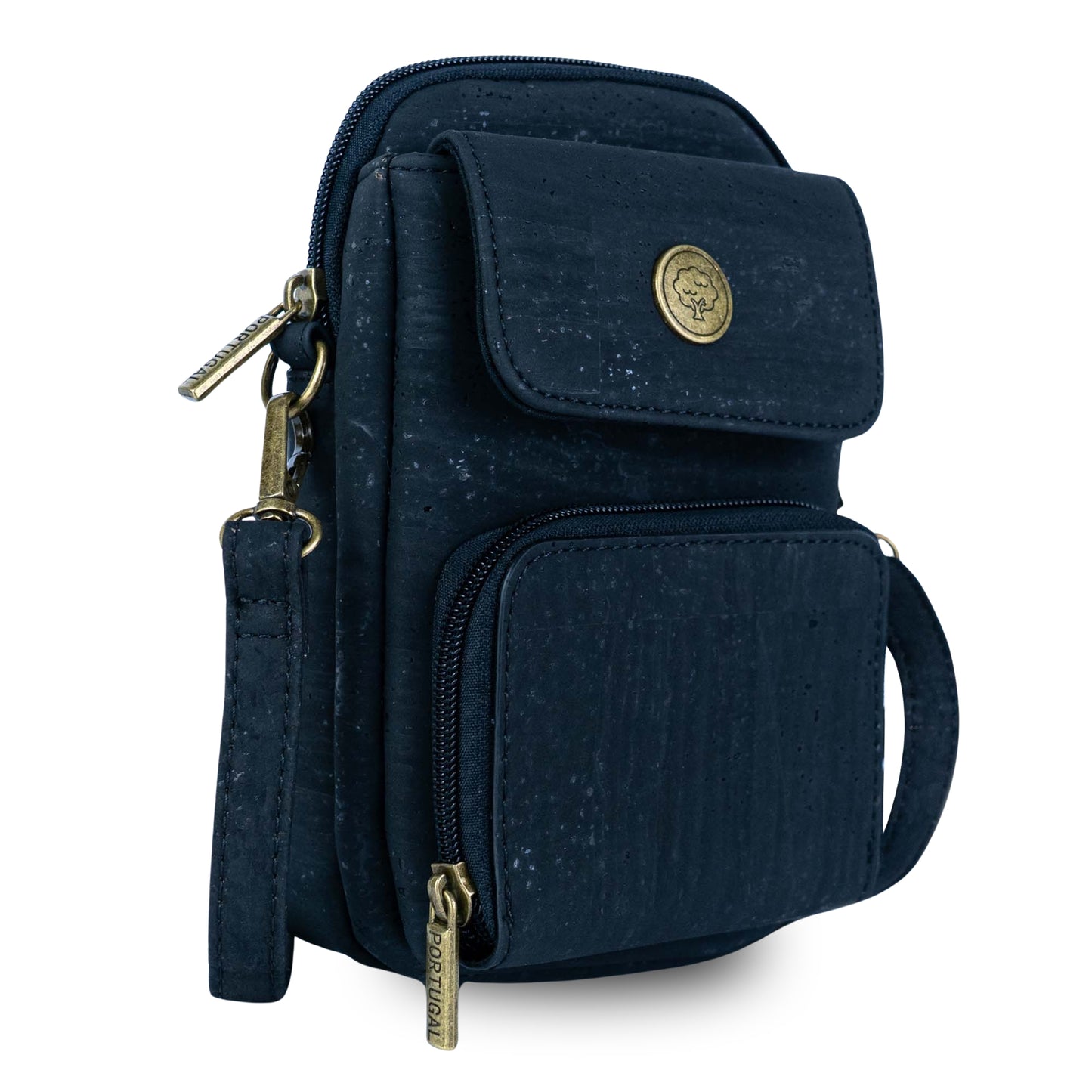 Cork Crossbody Phone Bag – Lightweight Vegan Sling Purse with Multi-Pockets BAG-2364