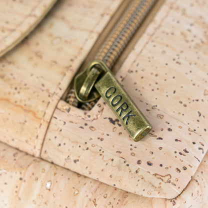 Natural Cork Crossbody Phone Bag with Vintage Turn Lock – BAG-2359
