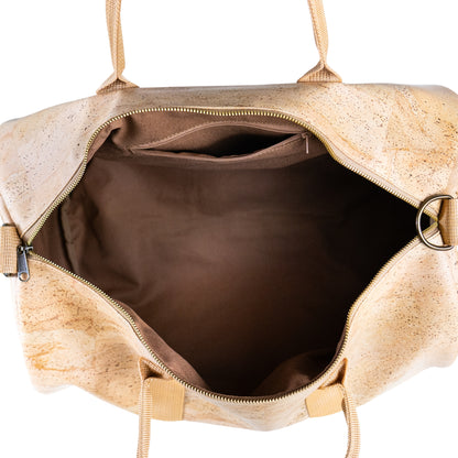 Cork Duffle Bag – Natural & Brown | Lightweight, Vegan & Travel-Ready BAGP-335