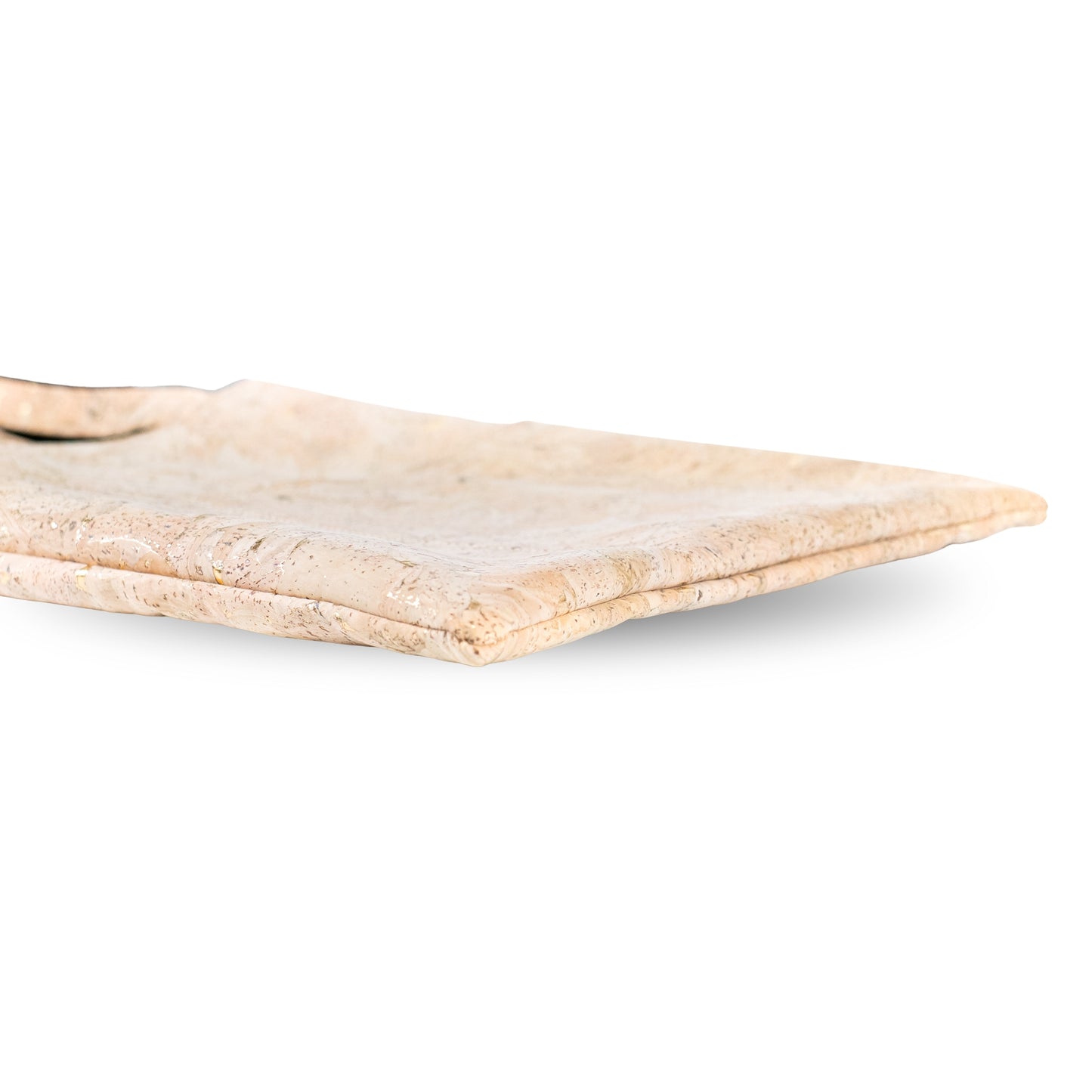 Natural Gold Flecks Cork Tote Bag with 3 Front Pockets BAGP-336