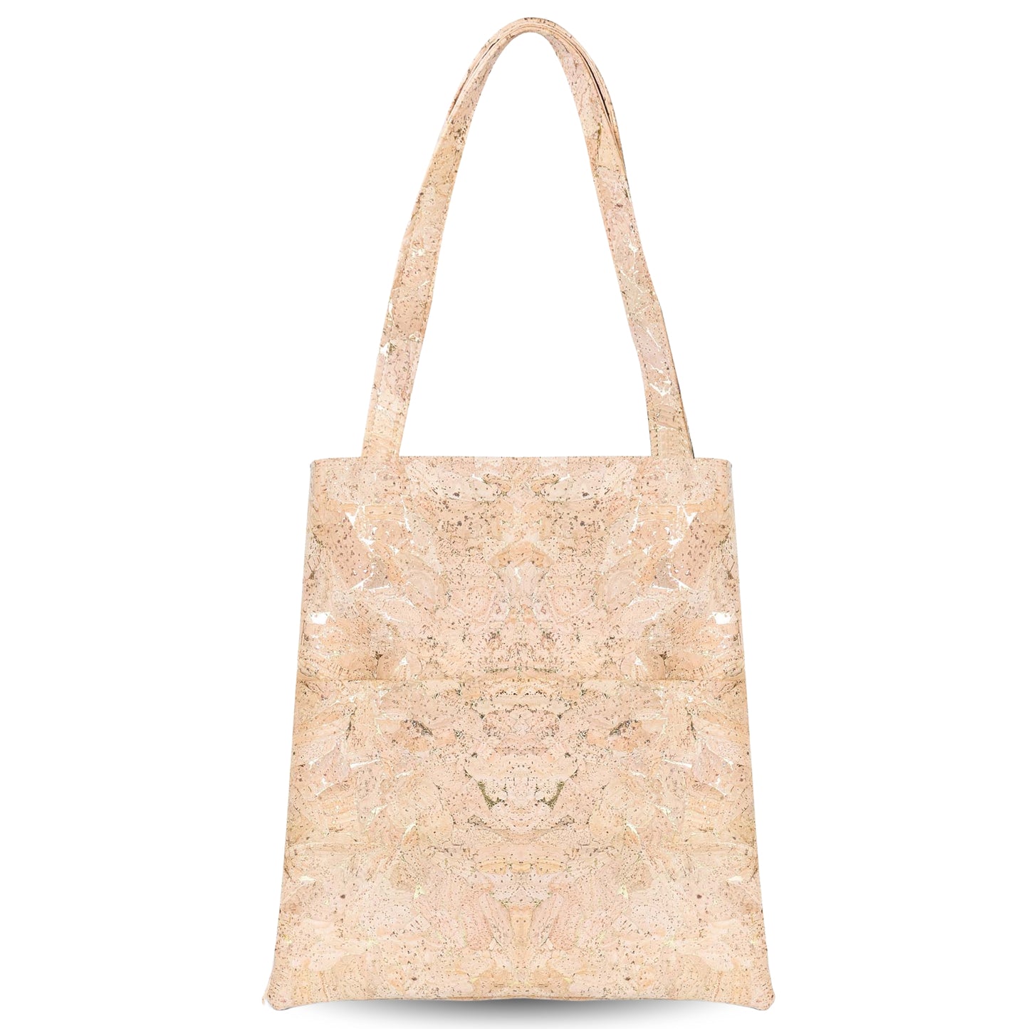 Natural Gold Flecks Cork Tote Bag with 3 Front Pockets BAGP-336