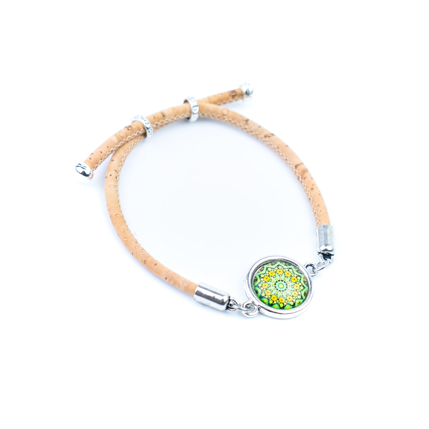 Natural Cork Bracelets with Portuguese-Inspired Cabochons – Fixed Assortment – Handmade in Portugal DBR-038-A/B-MIX-5