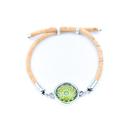 Natural Cork Bracelets with Portuguese-Inspired Cabochons – Fixed Assortment – Handmade in Portugal DBR-038-A/B-MIX-5