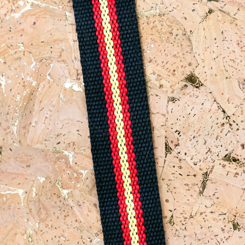 Cork Tote Bag with Striped Handles – Spacious, Stylish & Lightweight BAGP-338