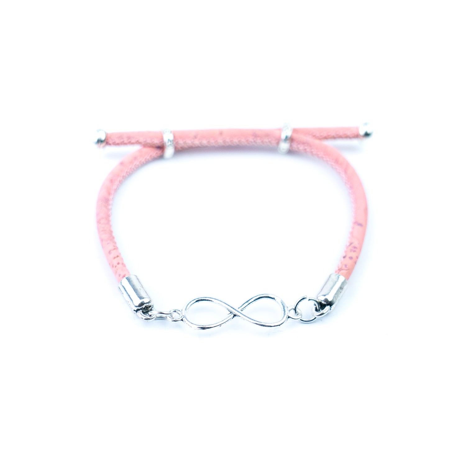 Mixed Color 3mm Natural Cork Infinity Bracelets – Handmade in Portugal BR-231-MIX-5
