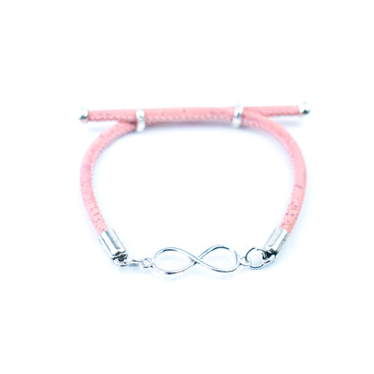 Mixed Color 3mm Natural Cork Infinity Bracelets – Handmade in Portugal BR-231-MIX-5