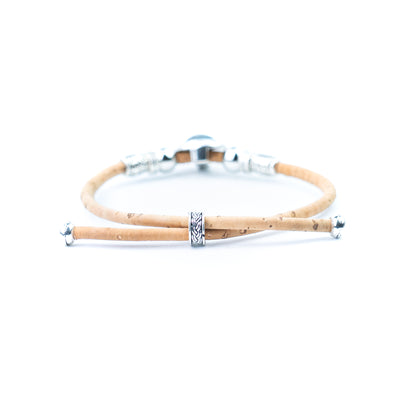 3mm Natural Cork Bracelet with Portuguese-Inspired Cabochon – Handmade in Portugal BR-494-MIX-5
