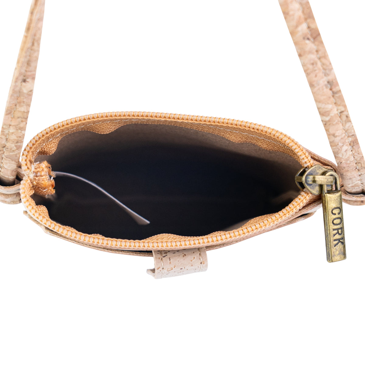 Natural Cork Phone Crossbody Bag with Front Pocket BAGP-309A