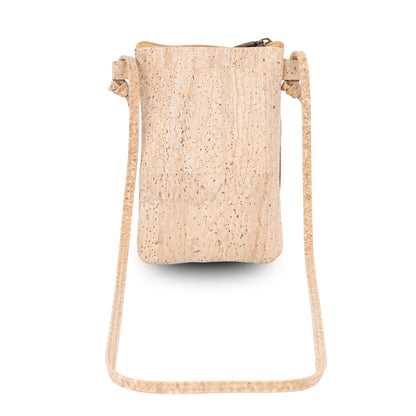 Natural Cork Phone Crossbody Bag with Front Pocket BAGP-309A