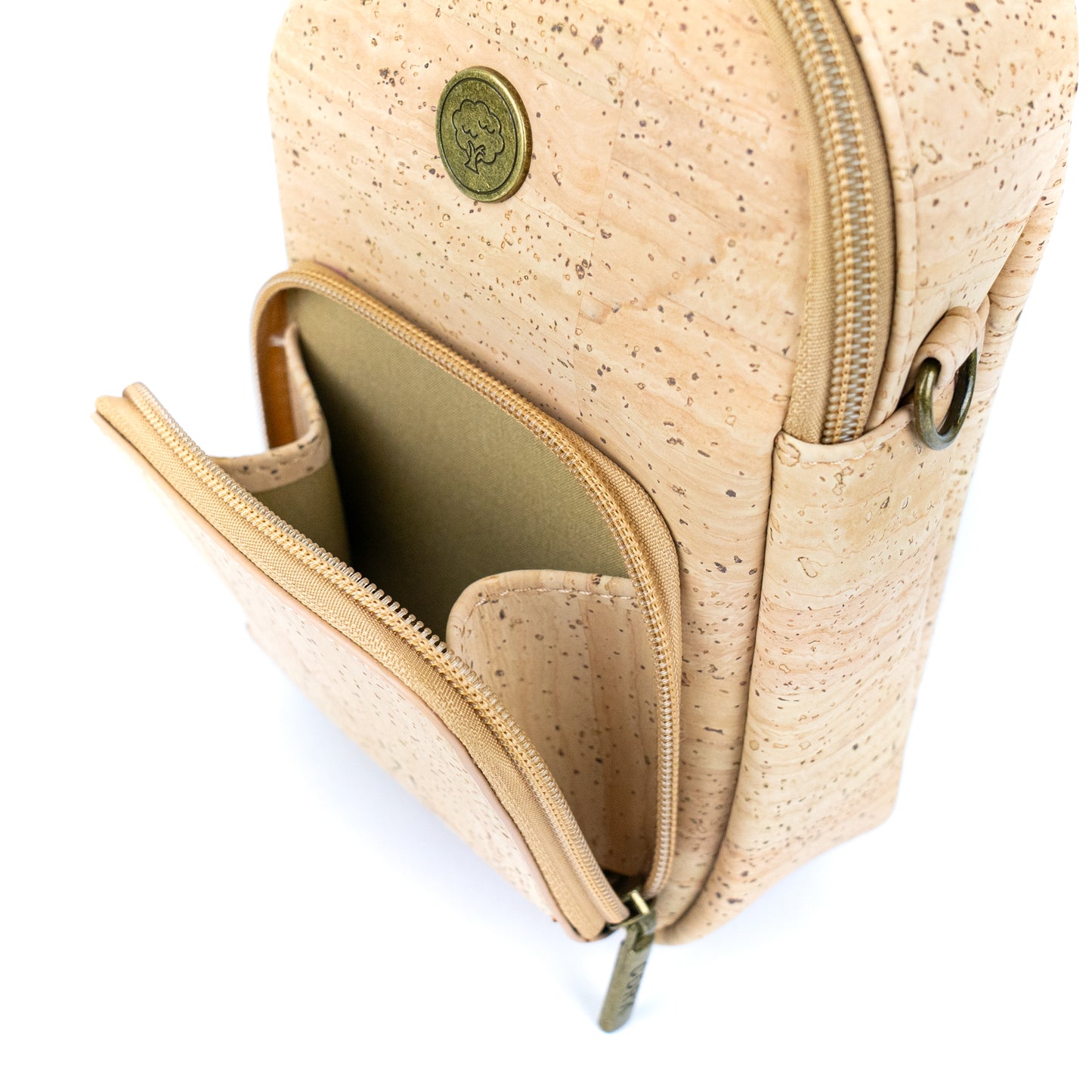 Cork Crossbody Bag with Front Pocket BAG-2362