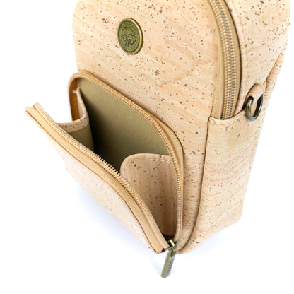 Cork Crossbody Bag with Front Pocket BAG-2362