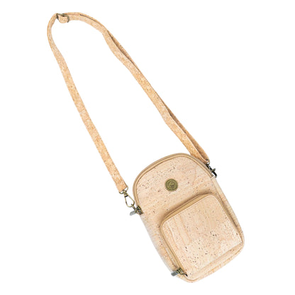 Cork Crossbody Bag with Front Pocket BAG-2362