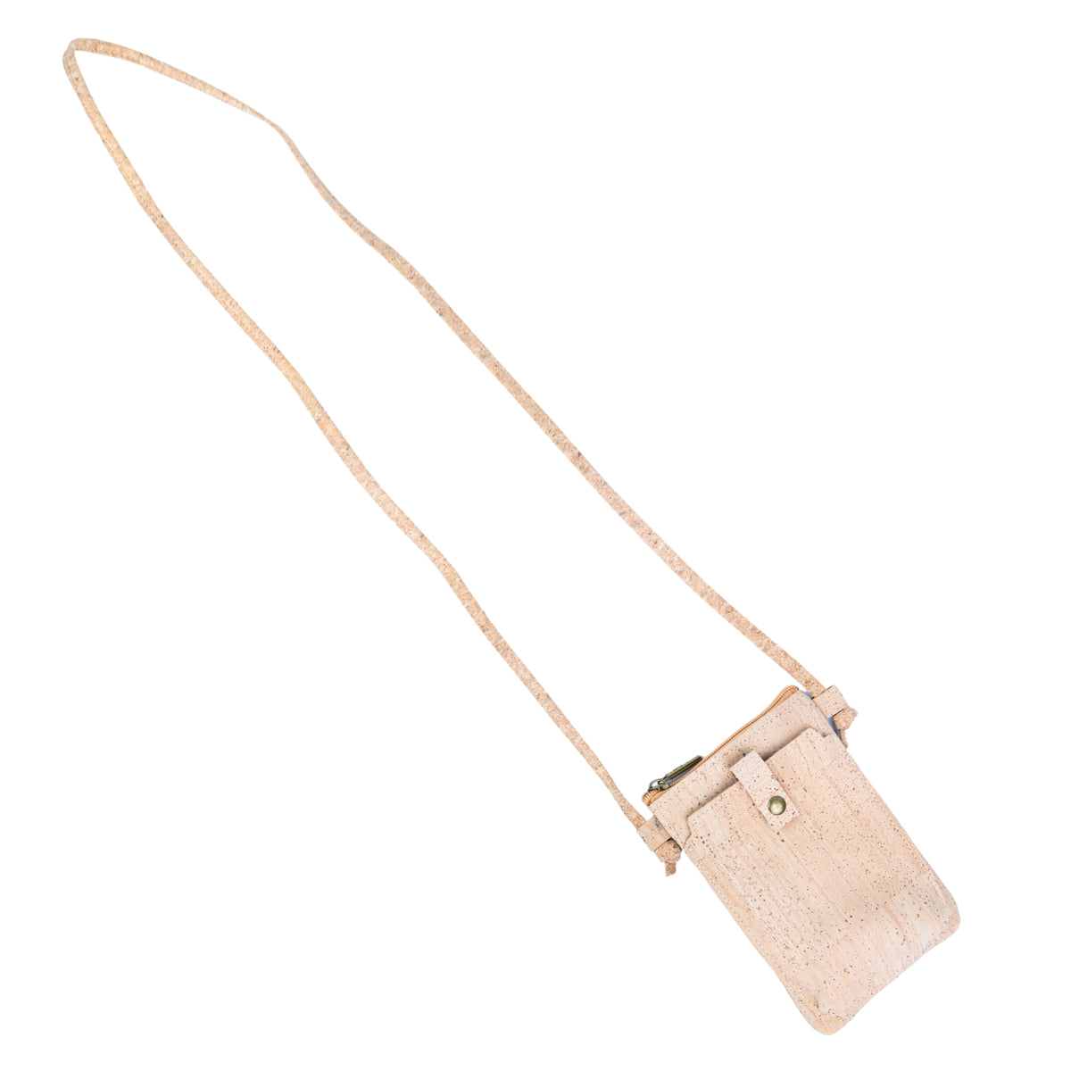 Natural Cork Phone Crossbody Bag with Front Pocket BAGP-309A