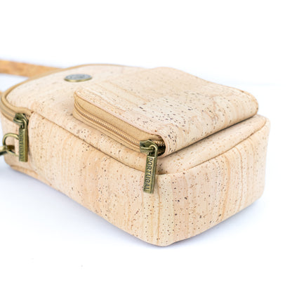 Cork Crossbody Bag with Front Pocket BAG-2362