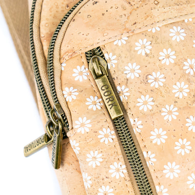 Cork Sling Bag with Adjustable Strap – Floral & Geometric Patterns BAG-2374