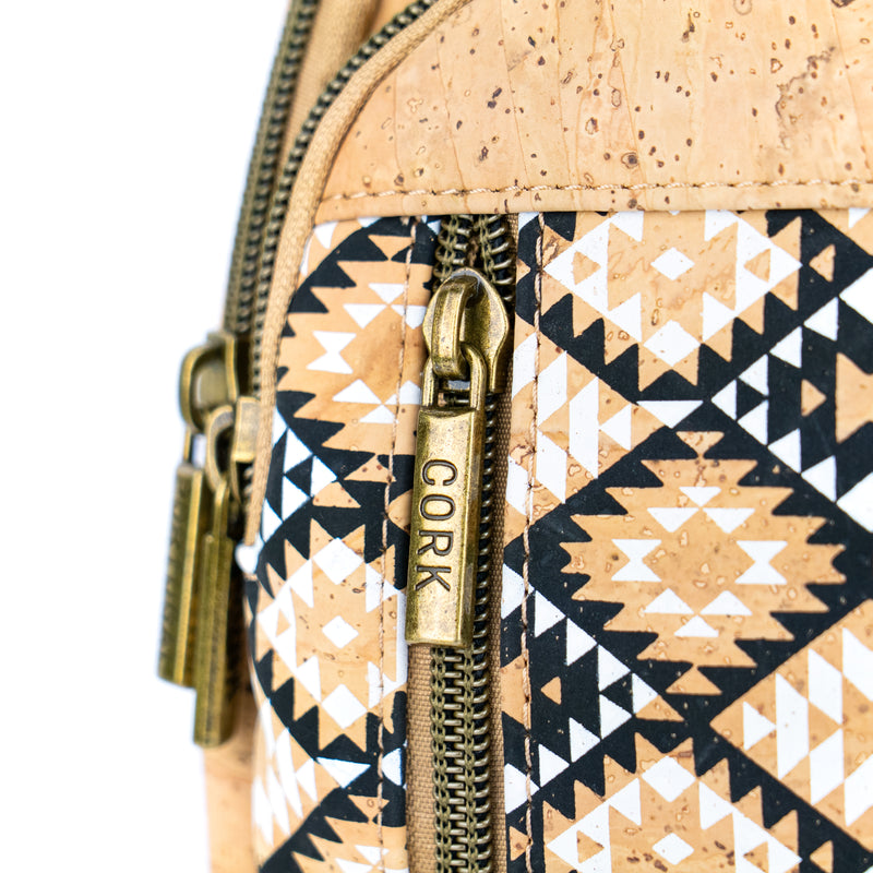 Cork Sling Bag with Adjustable Strap – Floral & Geometric Patterns BAG-2374