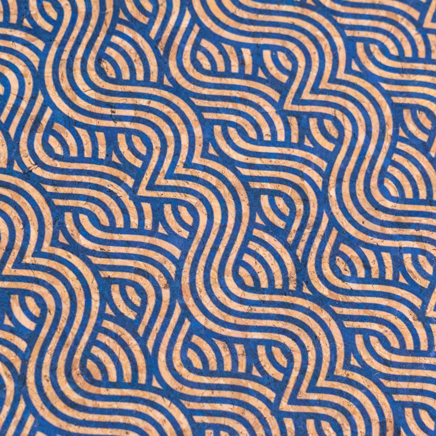Summer Collection - Abstract Waves Cork Fabric COF-24