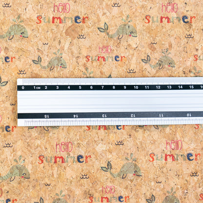 Summer Collection - Whale Summer Cork Fabric COF-25