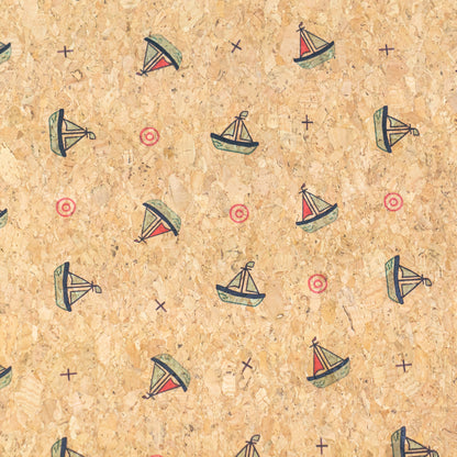 Summer Collection - Sailboat Cork Fabric COF-26