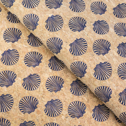 Summer Collection - Seashell Cork Fabric COF-28